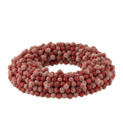 Dekorativní věnec z červených bobulí Berries - 35*6*35cm