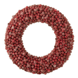 Dekorativní věnec z červených bobulí Berries L - 45*6*45cm