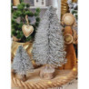 Malý zelený třpytivý vánoční stromeček Tree glitter - Ø 9*15 cm