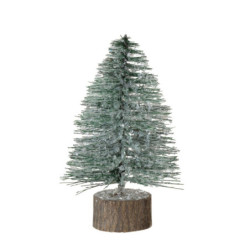 Malý zelený třpytivý vánoční stromeček Tree glitter - Ø 9*15 cm