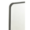 Černé antik nástěnné zrcadlo v kovovém rámu Matt Black - 120*3*40 cm
