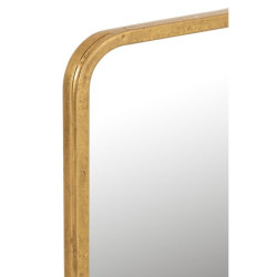 Zlaté antik nástěnné zrcadlo v kovovém rámu Mona Gold - 120*3*40 cm