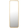 Zlaté antik nástěnné zrcadlo v kovovém rámu Mona Gold - 120*3*40 cm