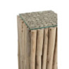 Odkládací dřevěný stolek se skleněnou deskou Branch - 33*33*75cm