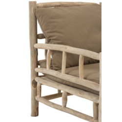 Dřevěné křeslo Teak  - 75*90*90 cm