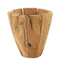 Dřevěný obal na květináč z teakového dřeva Jack M - Ø 35*40 cm