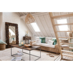 Přírodní 3-místná ratanová pohovka Mya Rattan Natural - 215*90*71 cm