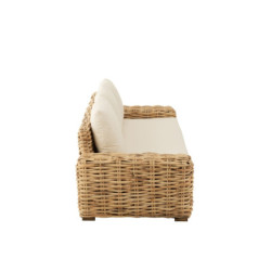 Přírodní 3-místná ratanová pohovka Mya Rattan Natural - 215*90*71 cm