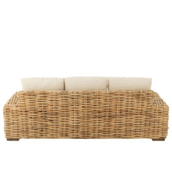 Přírodní 3-místná ratanová pohovka Mya Rattan Natural - 215*90*71 cm
