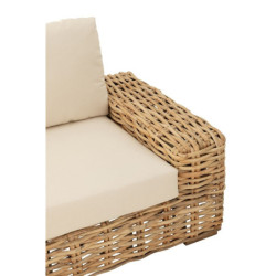 Přírodní 3-místná ratanová pohovka Mya Rattan Natural - 215*90*71 cm