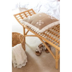 Přírodní ratanová designová lavice Ana Rattan - 120*41*49 cm