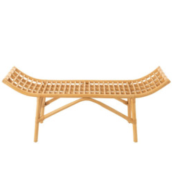 Přírodní ratanová designová lavice Ana Rattan - 120*41*49 cm