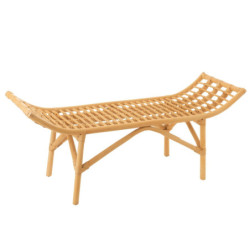 Přírodní ratanová designová lavice Ana Rattan - 120*41*49 cm