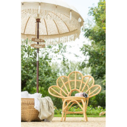 Přírodní ratanová židle Flower Rattan Natural - 97*54*95 cm
