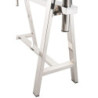 Psací stůl Steel Silver se skleněnou deskou - 150 * 80 * 78 cm
