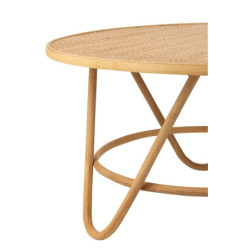 Přírodní ratanový konferenční stolek Balia Rattan Natural L - Ø 80*44 cm