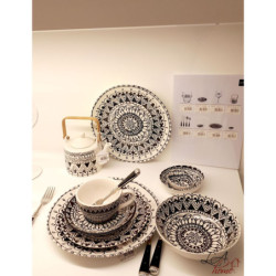 Jídelní talíř Mono Boho - Ø 28 *3cm
