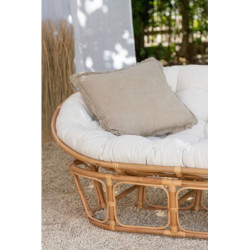 Přírodní oválná ratanová pohovka Roni Rattan Natural - 173*110*75 cm