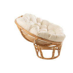 Přírodní oválná ratanová pohovka Roni Rattan Natural - 173*110*75 cm