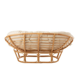 Přírodní oválná ratanová pohovka Roni Rattan Natural - 173*110*75 cm