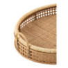Přírodní oválný ratanovo-bambusový podnos s uchy Rattan Boom  L - 65*52*16 cm