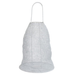 Bílá drátěná lucerna Gauze white - Ø 40*48 cm