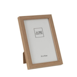 Hnědý dřevěný fotorámeček Ninna S - 12*1,5*17 cm / 10*15 cm