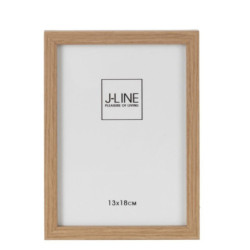Hnědý dřevěný fotorámeček Ninna M - 15*1,5*20 cm / 13*18 cm