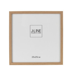 Hnědý dřevěný fotorámeček Ninna XL - 27*1,5*27 cm / 25*25 cm
