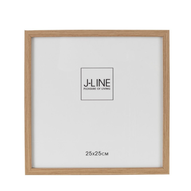 Hnědý dřevěný fotorámeček Ninna XL - 27*1,5*27 cm / 25*25 cm