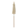 Béžový slunečník s dřevěnou tyčí Lorie Wood - ∅ 200*260 cm
