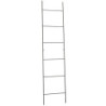 Černý kovový věšák na textil žebřík  - 50*220 cm