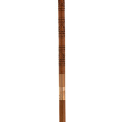 Oranžový slunečník s třásněmi a dřevěnou tyčí Dayu Wood - ∅ 200*260 cm