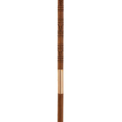 Růžový slunečník s třásněmi a dřevěnou tyčí Dayu Wood - ∅ 200*260 cm