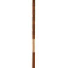Růžový slunečník s třásněmi a dřevěnou tyčí Dayu Wood - ∅ 200*260 cm