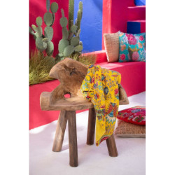 Veliká žlutá bavlněná plážová deka s prošíváním Beach Plaid - 270*220*0,5 cm