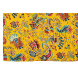 Veliká žlutá bavlněná plážová deka s prošíváním Beach Plaid - 270*220*0,5 cm