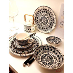 Jídelní talíř Mono Boho - Ø 28 *3cm