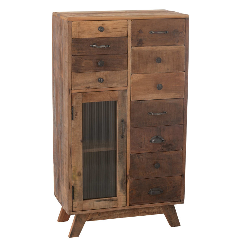 Dřevěná vintage komoda Retro - 62*30*110cm