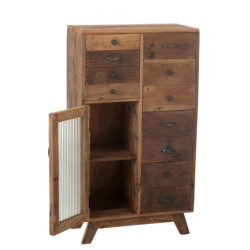 Dřevěná vintage komoda Retro - 62*30*110cm