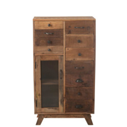 Dřevěná vintage komoda Retro - 62*30*110cm