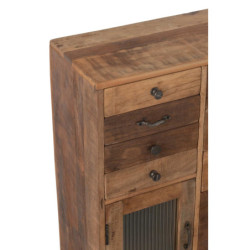Dřevěná vintage komoda Retro - 62*30*110cm