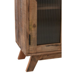 Dřevěná vintage komoda Retro - 62*30*110cm