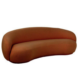 Oranžovozrzavá velká sofa Lounge Snow Poplar - 234*116*73cm