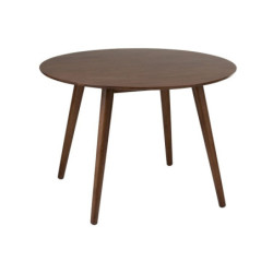Hnědý jídelní stůl Armrest Vintage- Ø106*75 cm