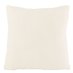 Bílý polštář Teddy Bouclé White - 45*45 cm