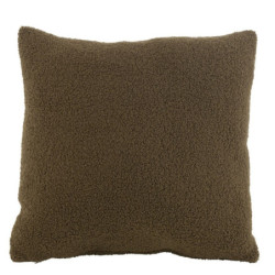 Tmavě zelený polštář Teddy Bouclé Green - 45*45 cm