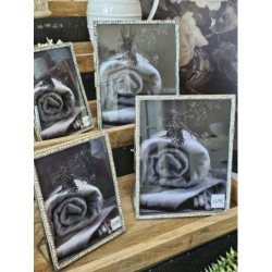Zlatý kovový fotorámeček s kamínky Jewel L - 15*20 cm
