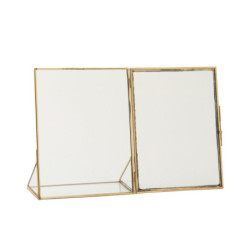 Zlatý kovový fotorámeček s kamínky Jewel L - 15*20 cm