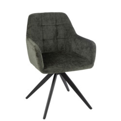 Zelená jídelní židle Louna - 56*58*85 cm